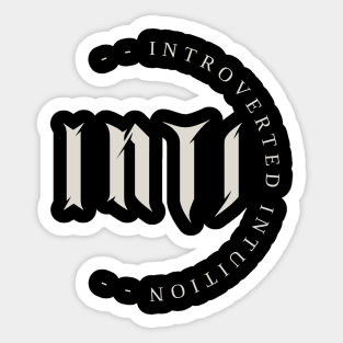 INTJ - Ni - Personality Type | MBTI | Myers Briggs | Typology | Mastermind | Architect Sticker